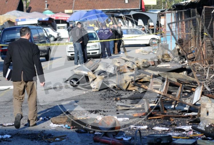 Banjaluka: Plinske boce krive za požar na pijaci? (FOTO)