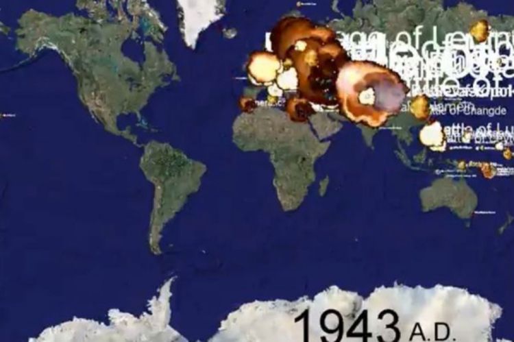 Brzinska lekcija iz istorije: Pogledajte 1000 godina ratovanja u 5 minuta