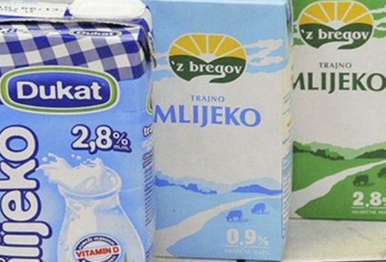 Vlasti BiH zabranile uvoz hrvatskog mlijeka Dukat i Vindija