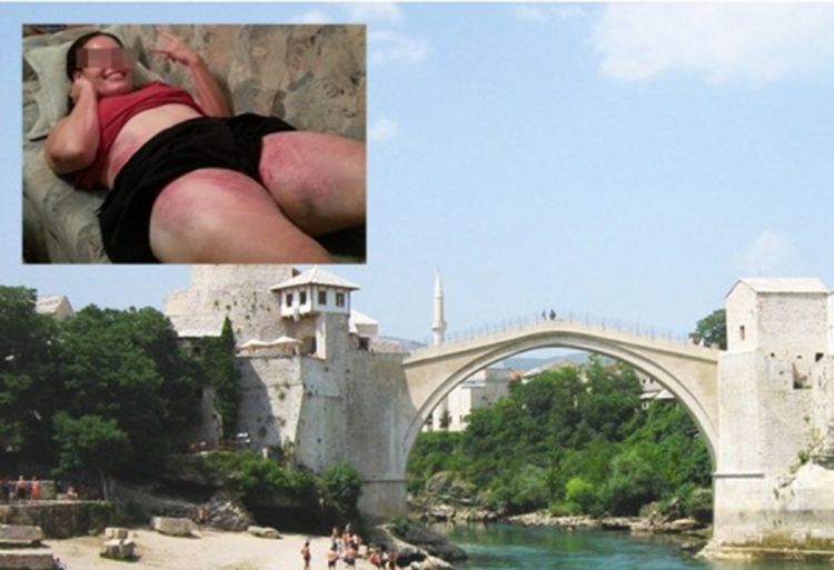 Pogledajte (ne)slavan skok turistkinje sa Starog mosta u Mostaru
