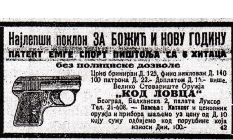 Novogodišnji pokloni u Srbiji prije 100 godina: Pištolji i rakija