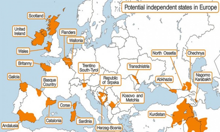 srbija i republika srpska mapa Karta Evrope za 20 godina: Bure baruta u RS i Vojvodini srbija i republika srpska mapa