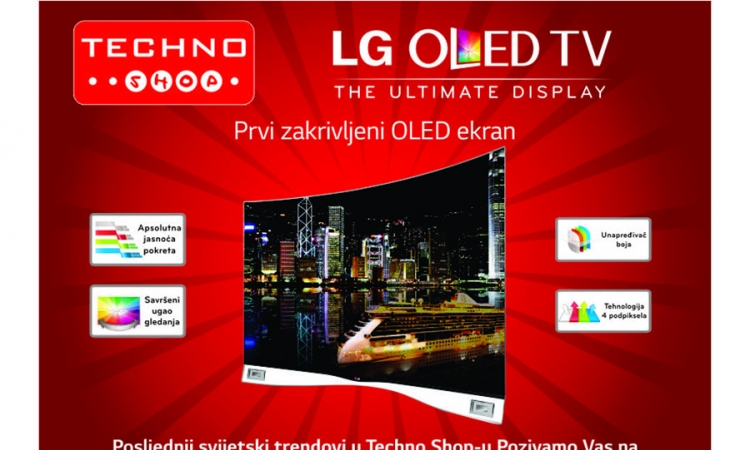 Techno Shop predstavlja zakrivljeni LG OLED televizor