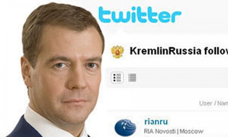 Ostavka Medvedeva osvanula na Twitteru