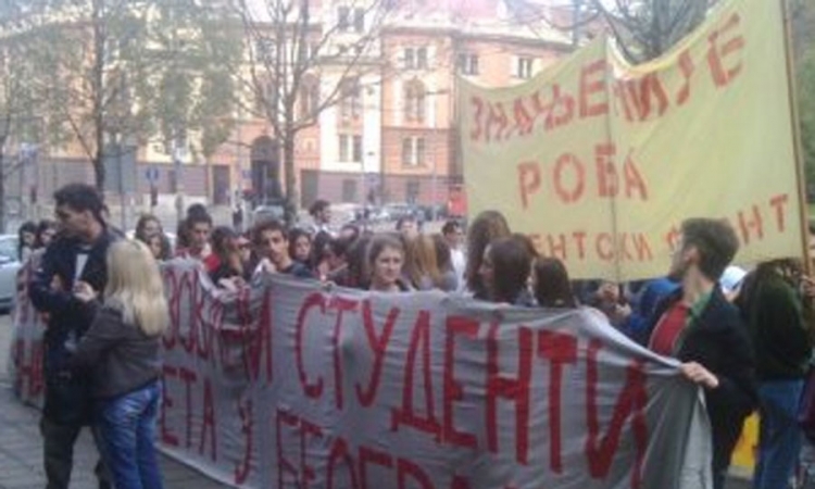 Studenti protestuju u Beogradu