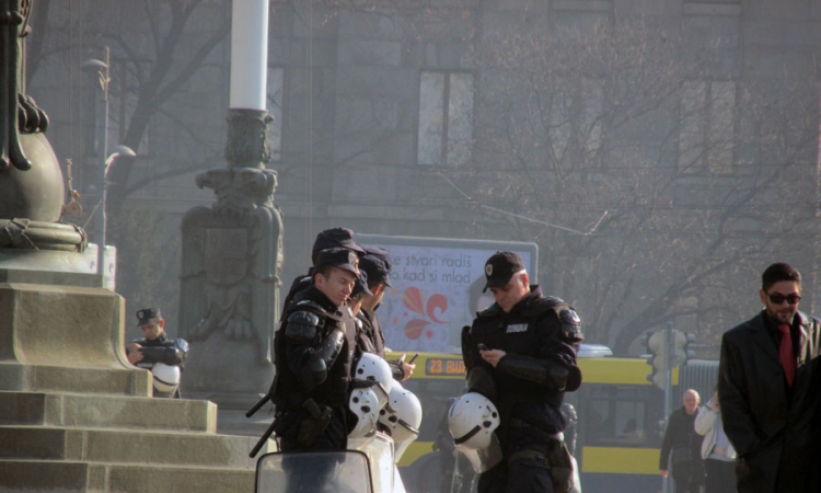 Centar Beograda pun policije