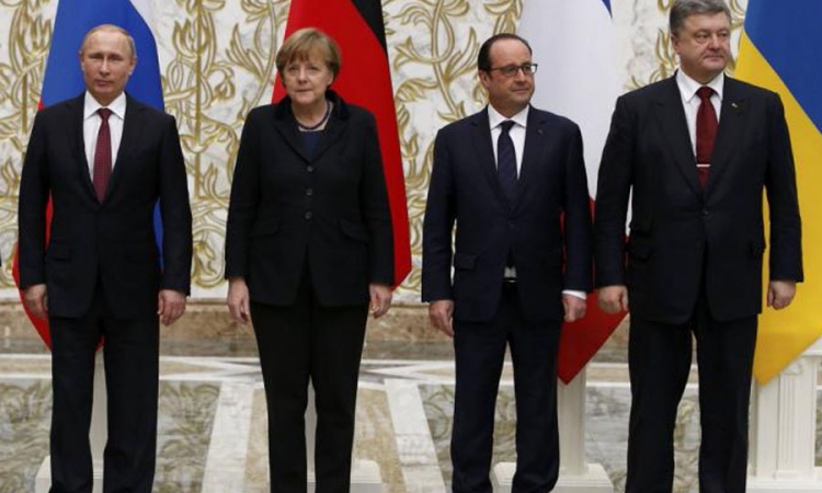 Putin, Oland, Porošenko i Merkelova pozdravili napredak