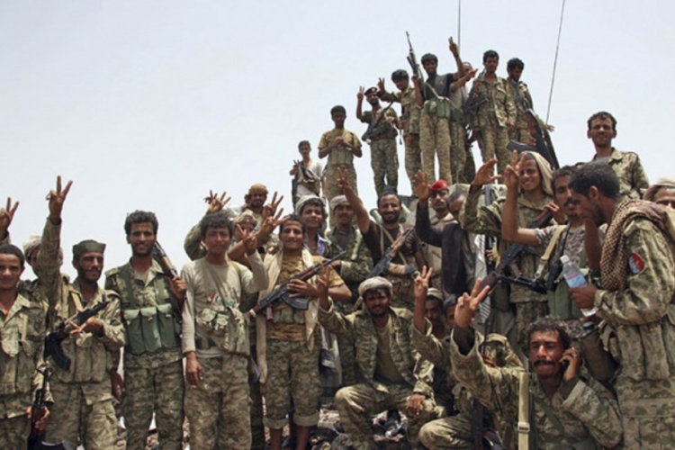 Arapske kopnene snage raspoređene u Adenu