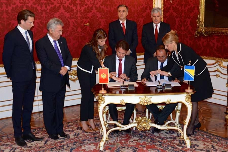 BiH i Crna Gora u Beču potpisali Sporazum o granici
