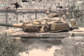 Sirijska vojska u predgrađu grada Palmire