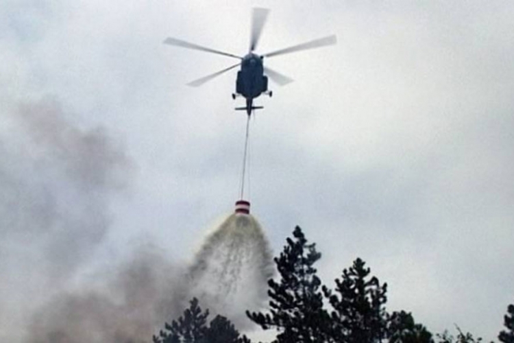 Goražde: Ugašen požar kod Beriča uz podršku helikoptera Oružanih snaga