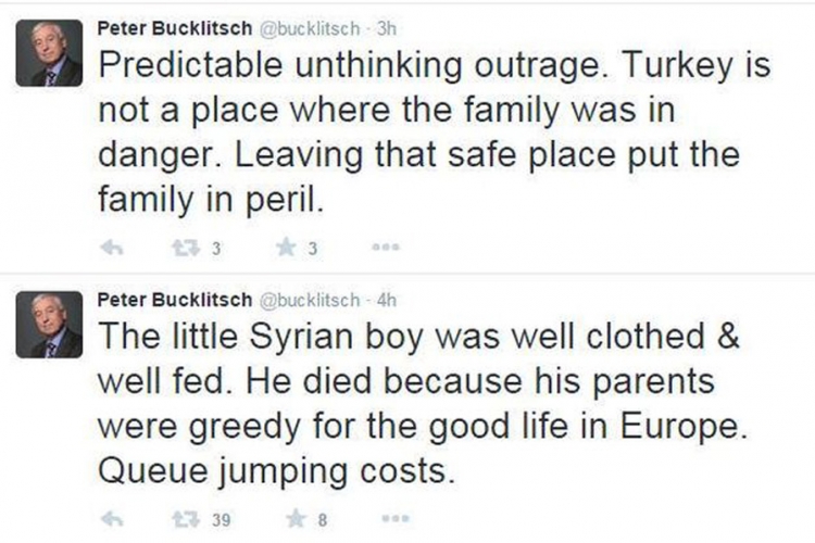 Političar izazvao bijes javnosti tvitovima o sirijskom dječaku