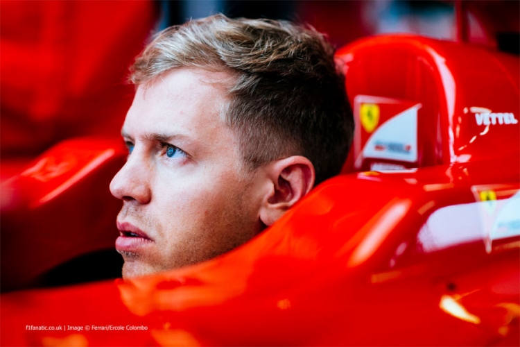 Vozač Ferrarija Sebastian Vettel pobjednik Formule 1