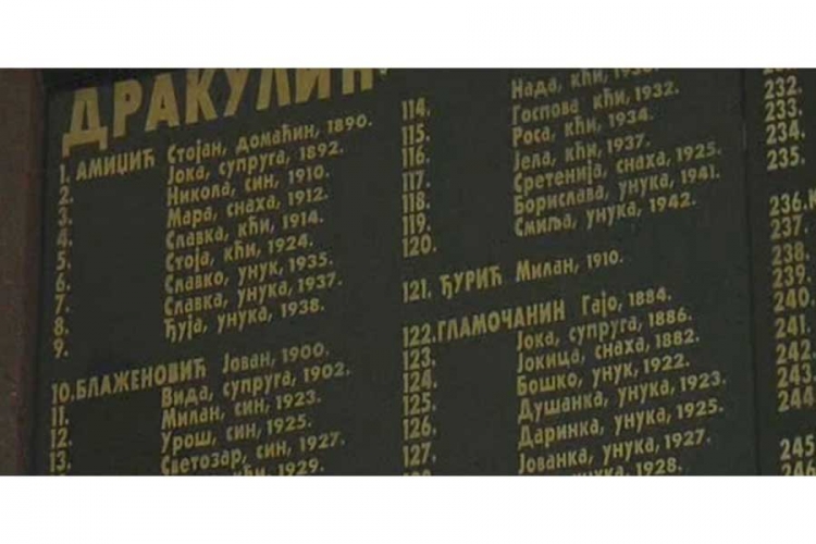 74 godine od ustaškog pokolja nad Srbima u Drakuliću