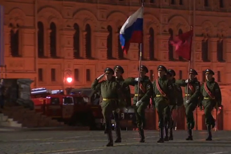 Noćna proba za Paradu pobjede u Moskvi