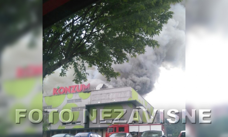 Sarajevo: Požar u Konzumu lokalizovan (VIDEO)