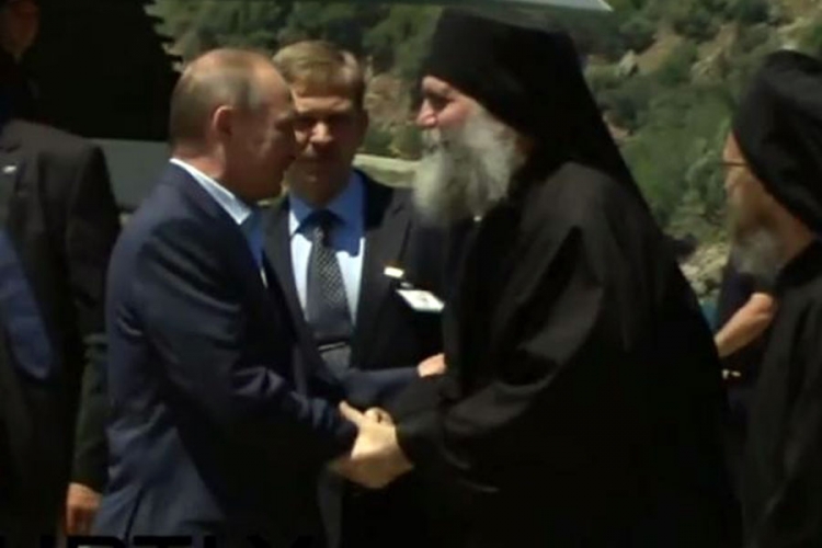 Liturgija na Svetoj Gori u čast Putina (VIDEO)