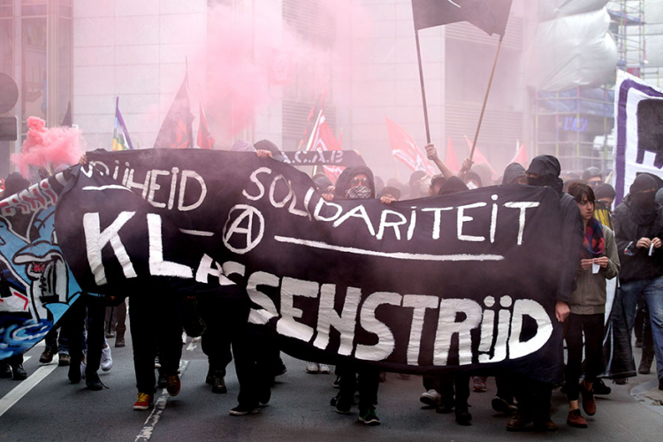 Protest radnika u Briselu