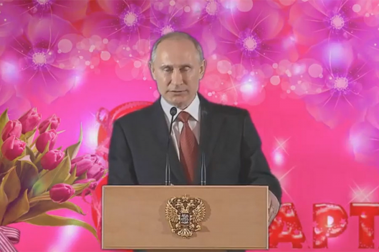 Kako je ruski predsjednik damama čestitao 8. mart (VIDEO)