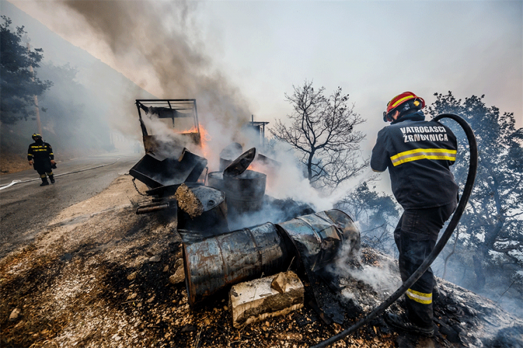 Preliminarna procjena štete od požara u Hrvatskoj pet miliona evra