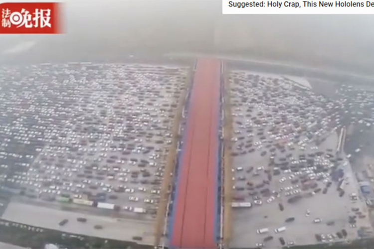 Kako izgleda saobraćajna gužva u Pekingu