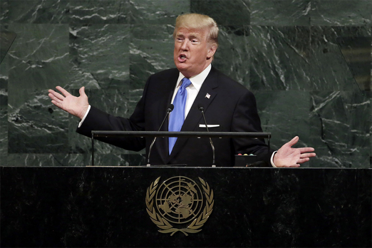 Tramp zadovoljan svojim govorom u UN; zaprijetio totalnim uništenjem Sjeverne Koreje