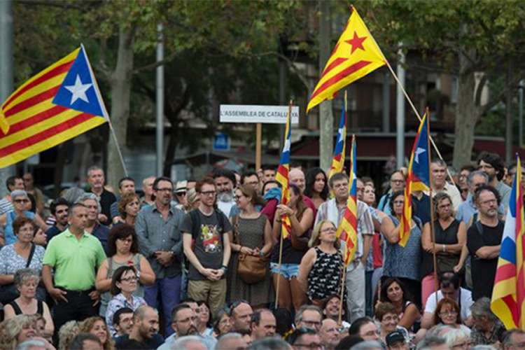 Protesti u Barseloni povodom hapšenja dvojice lidera