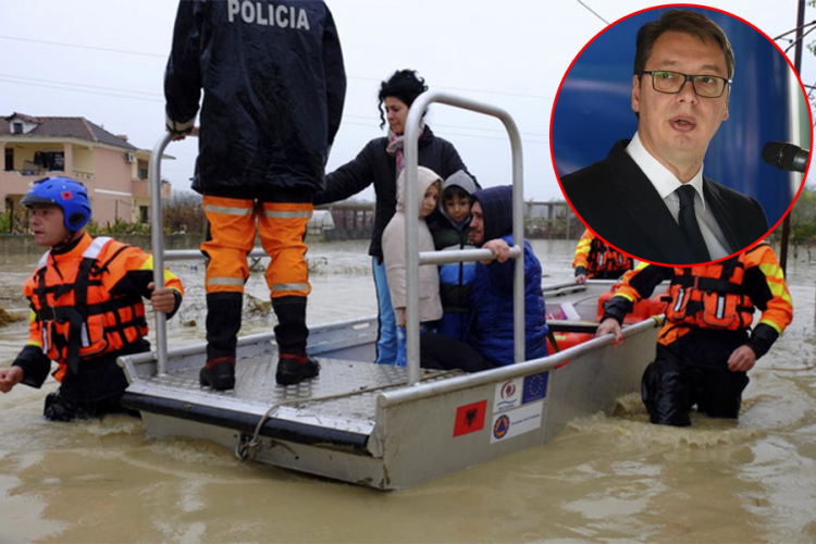 Vučić ponudio pomoć Rami povodom poplava u Albaniji