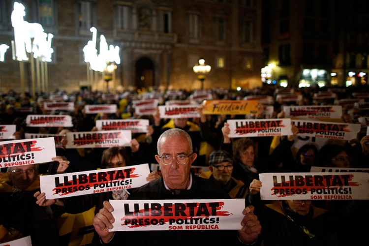 Protesti u Kataloniji "Sloboda za političke zatvorenike"