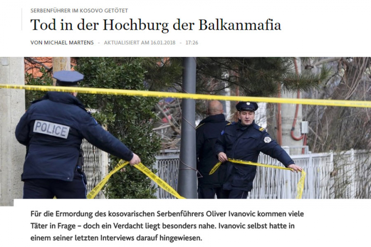 Njemačka štampa o ubistvu Ivanovića: Smrt u bastionu balkanske mafije