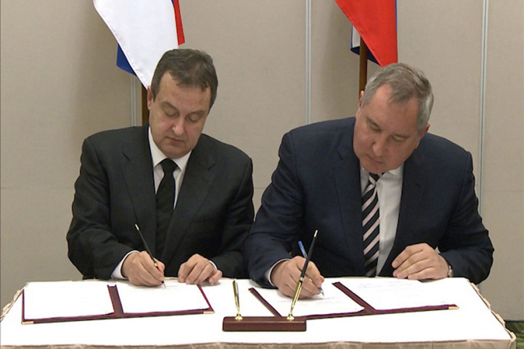 Dačić i Rogozin potpisali Protokol o saradnji