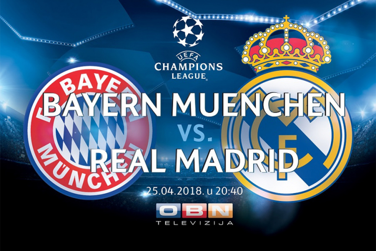 Bajern-Real Madrid sutra na OBN-u