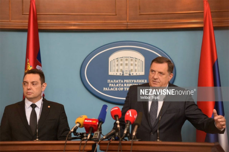 Dodik i Vulin: Uz pomoć Srbije ojačati namjensku industriju