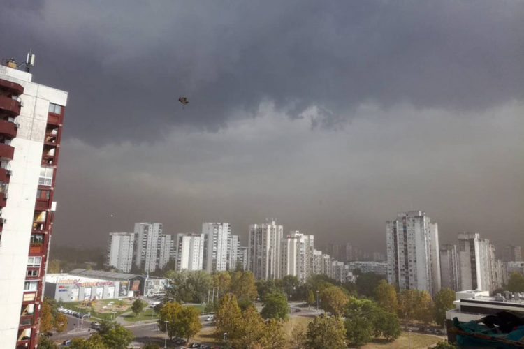 Nevrijeme u Beogradu, narandžasti meteoalarm za cijelu Srbiju