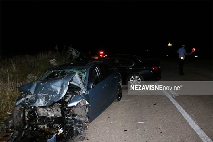 Sudar dva BMW-a u Trebinju: Jedan od vozača prebačen u KBC Podgorica