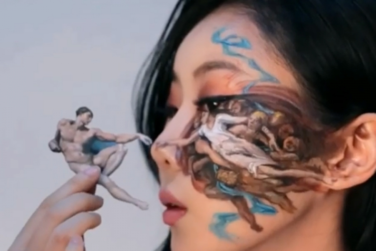 Optičke iluzije na licu južnokorejske umjetnice