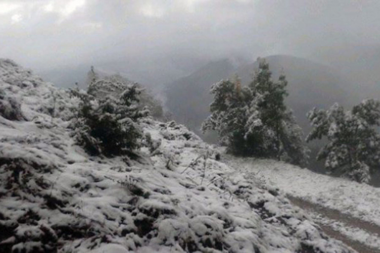 Na planinama u BiH večeras moguć slab snijeg