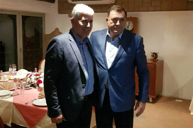 Neformalni susret Dodika i Čovića u Banjaluci