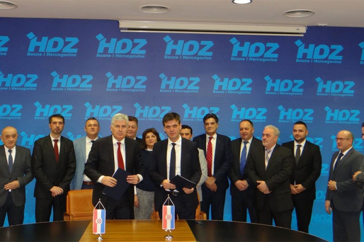 Potpisan sporazum o saradnji HDZ BiH i HDZ 1990