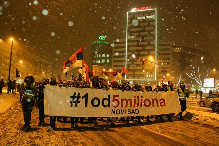 Protesti širom Srbije