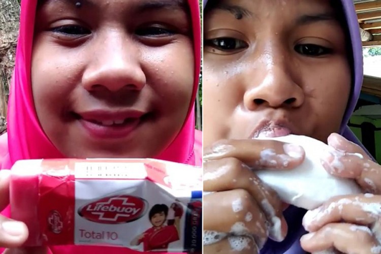 Indonežanka se proslavila jedući sapun