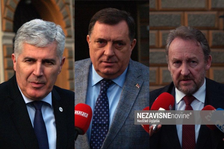 Završen sastanak Dodika, Čovića i Izetbegovića