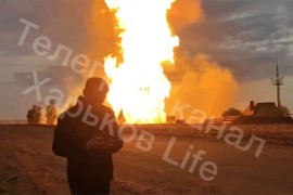 Eksplodirao gasovod u Harkovskoj oblasti, vatreni stub dostiže i do 70 metara (VIDEO)
