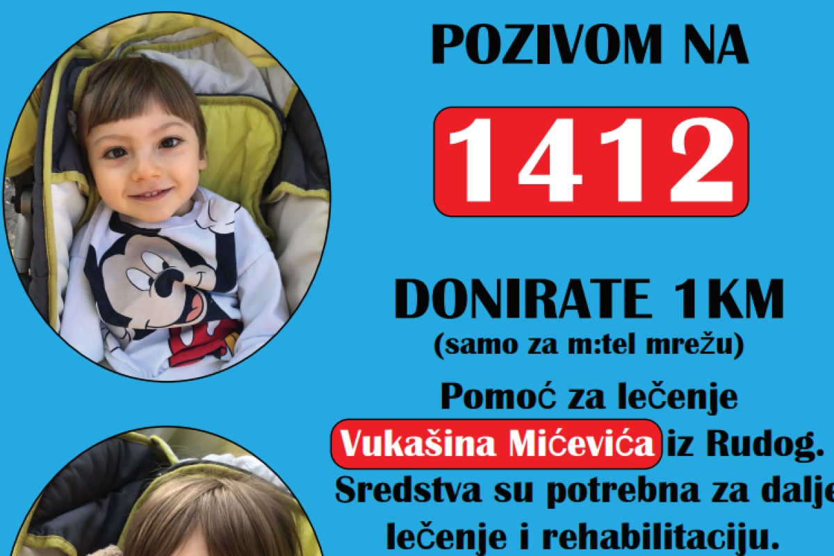 Pomozimo liječenje dječaka Vukašina Mićevića