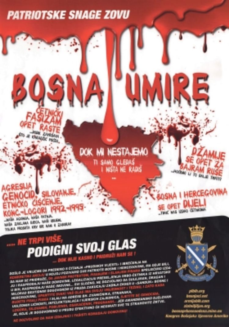 Plakatima pozivaju na rat u BiH