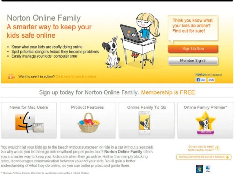 Norton Online Family za zaštitu djece