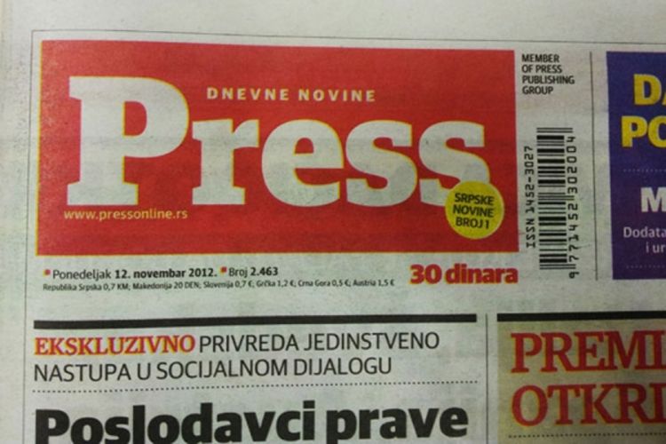 Dnevni list Press prestaje da izlazi?