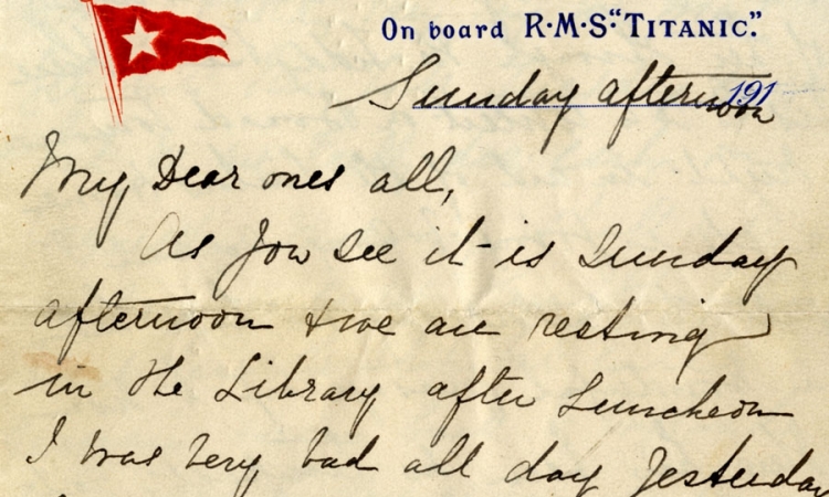 Posljednje pismo sa "Titanika" prodato za 200.000 dolara