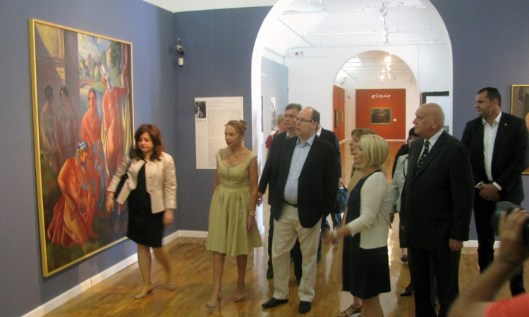 Princ Albert II od Monaka posjetio Muzej savremene umjetnosti RS