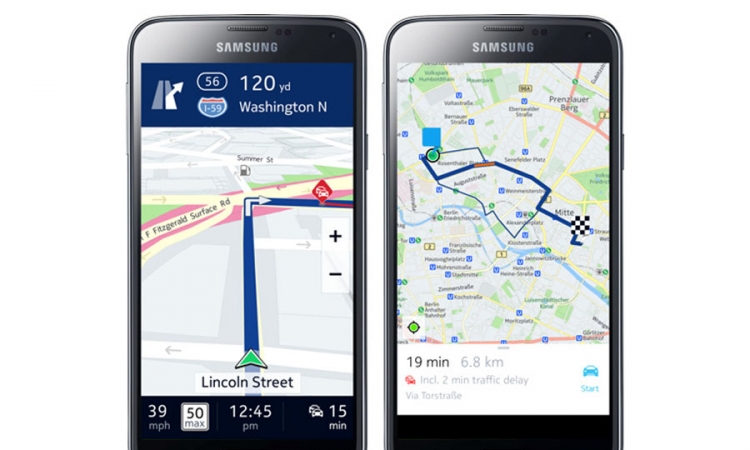 Kartografska usluga Here na smartfonima Samsunga